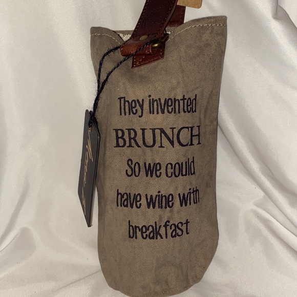 Mona B Other - 🔥🔥3 For $24🔥🔥Wine bottle bag with leather handle